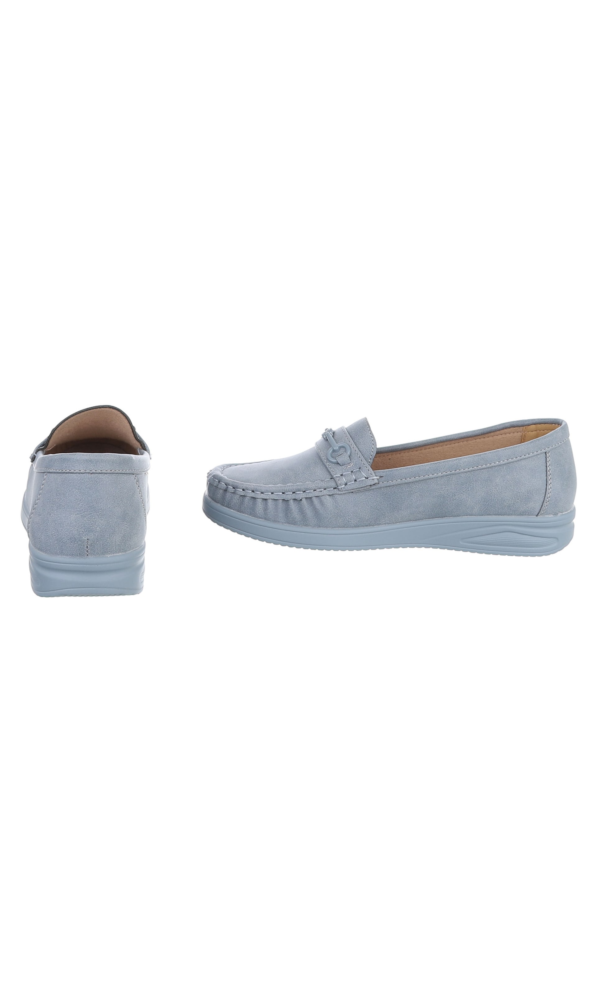 Ital-Design Moccasins in Blue