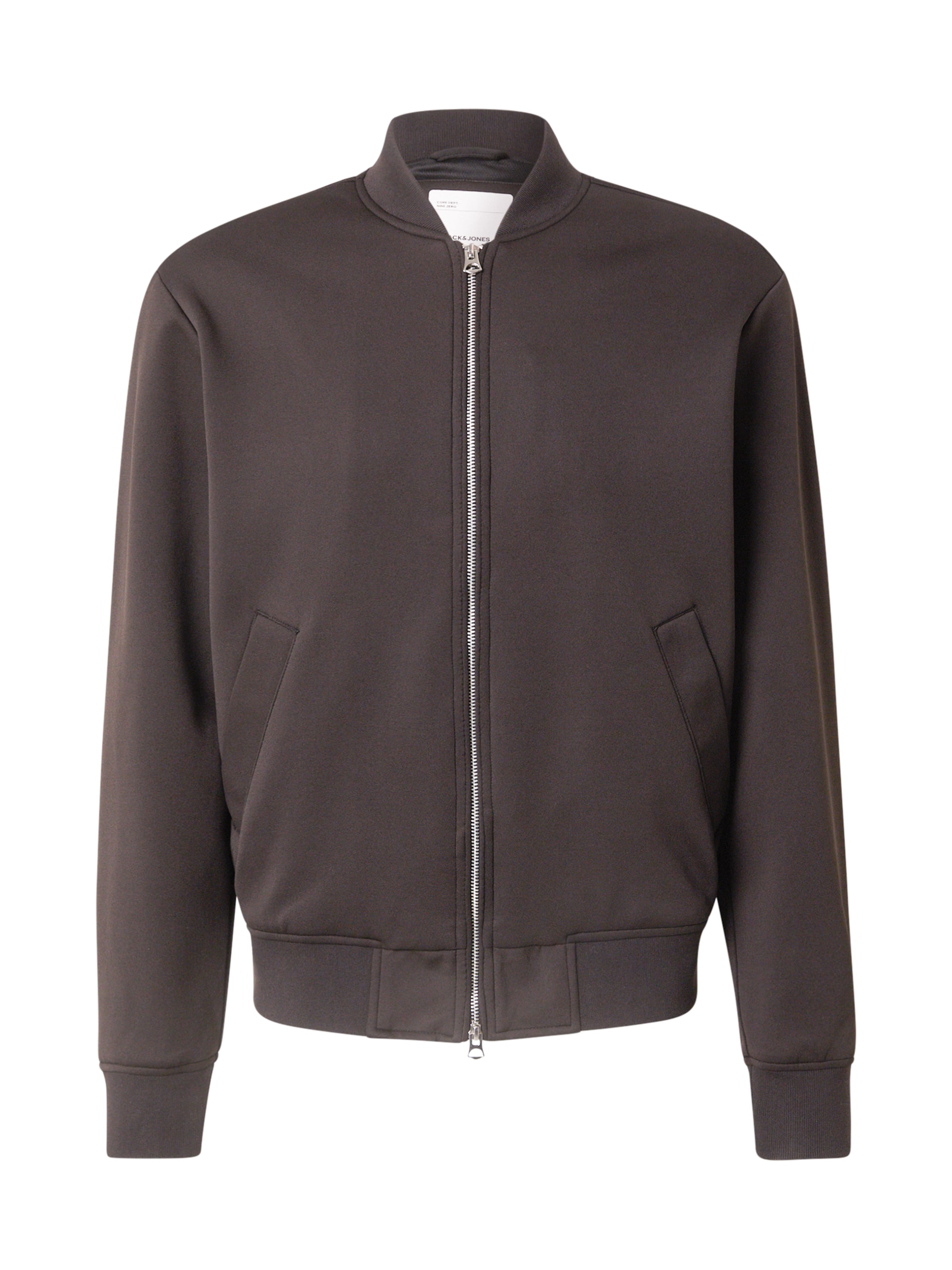 JACK & JONES Преходно яке 'JCORECHARGE' в черно: отпред