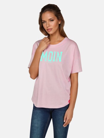 salzhaut Shirt ' LEEV-MOIN ' in Roze: voorkant