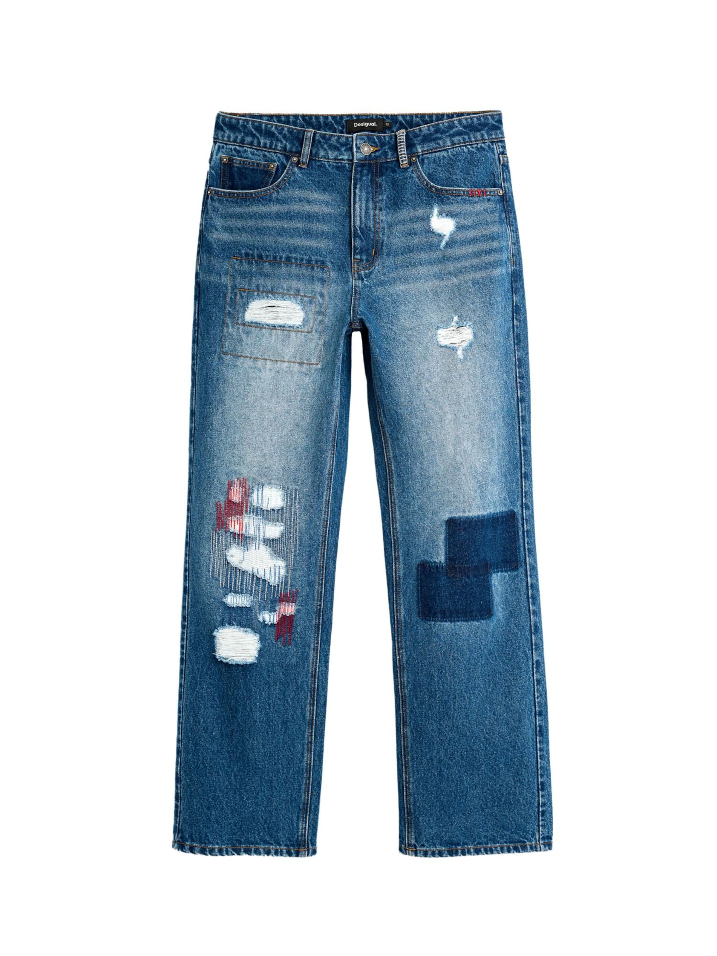Desigual Loose fit Jeans in Blue: front