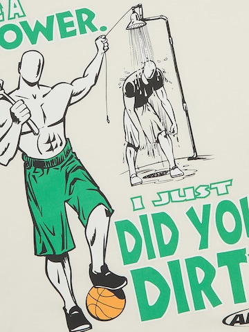 AND1 Tričko 'Did You Dirty Trash Talk' - Béžová