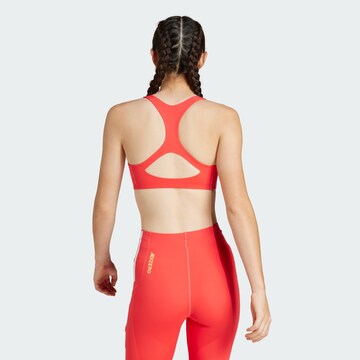 ADIDAS PERFORMANCE Bralette Sports bra 'Adizero' in Red