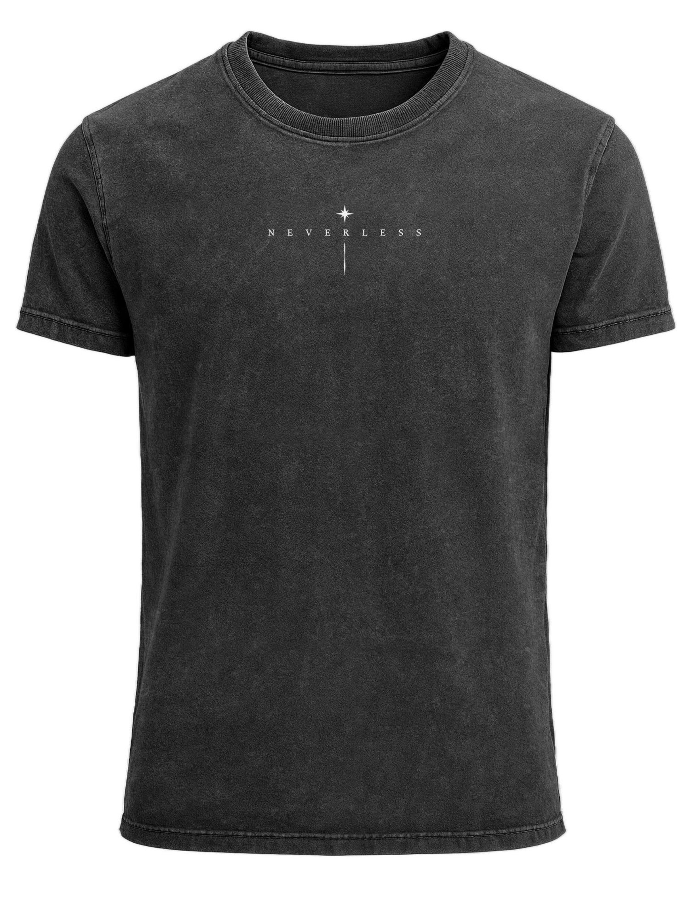 Neverless Shirt 'Spiritual Awareness' in Black: front