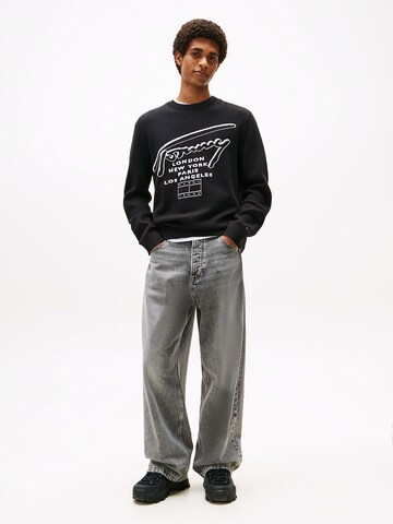 juoda Tommy Jeans Megztinis