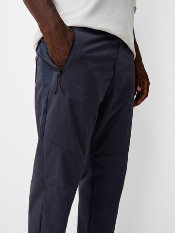 Bershka Regular Hose in Blau