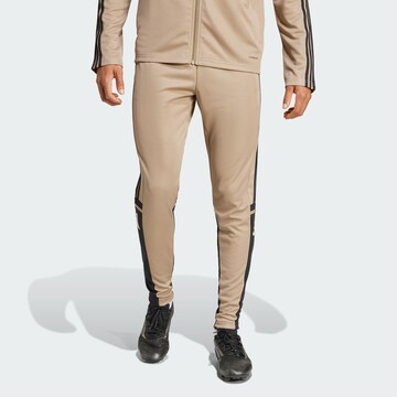 ADIDAS PERFORMANCE - Slimfit Pantalón deportivo 'Squadra 25' en verde: frente