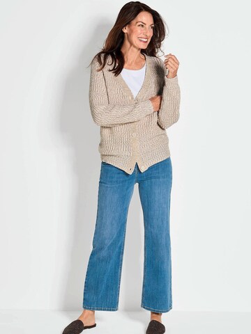Goldner Strickjacke in Beige