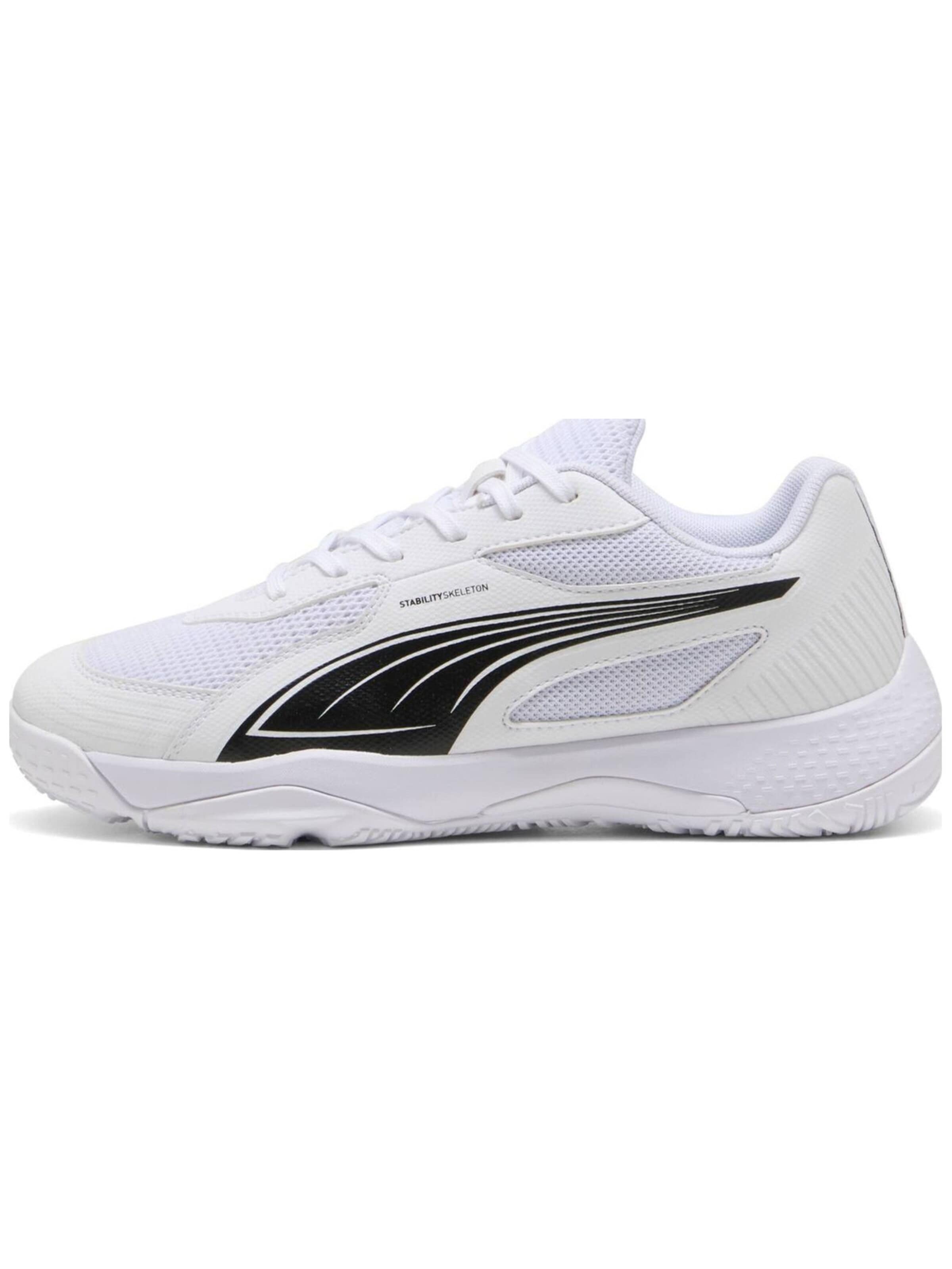 PUMA - Zapatillas de fútbol 'Puma Solarflash III Jr Team' en blanco: frente