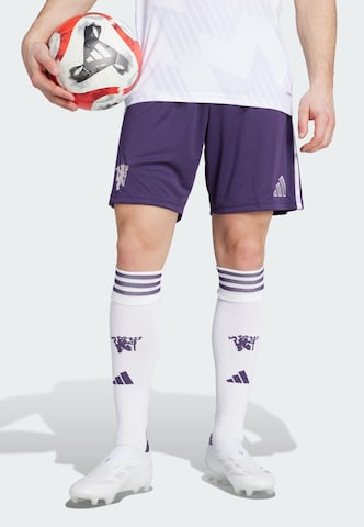 ADIDAS PERFORMANCE Regular Sports trousers 'Manchester United 25/26' in Purple: front