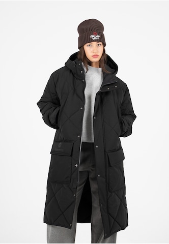 Parka d’hiver 'The Swiss Yuppie' Prohibited en noir : devant
