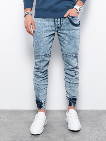 Ombre Tapered Jeans in Blauw