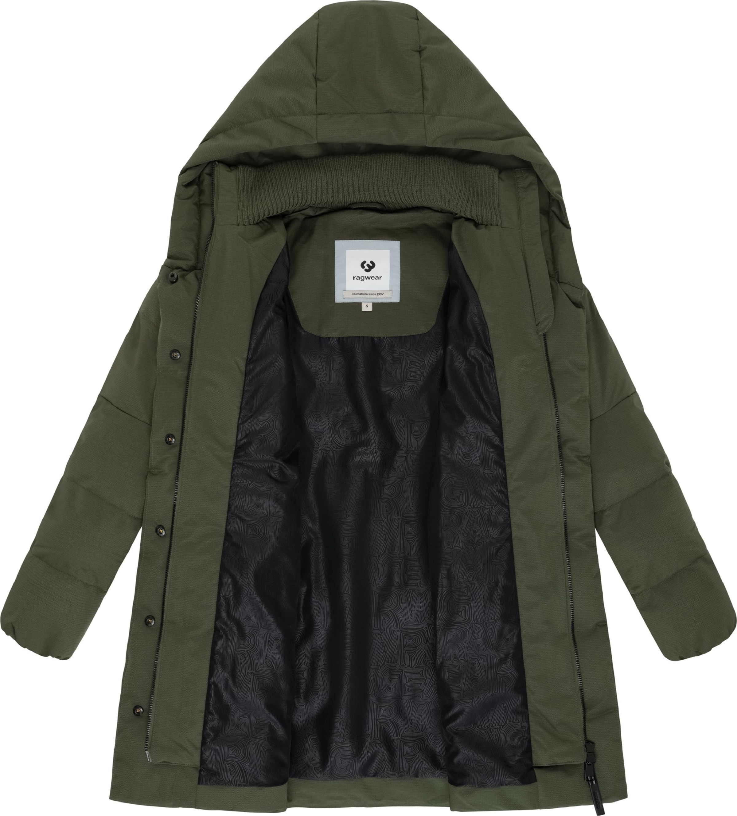 Ragwear Wintermantel 'Niani' in Groen