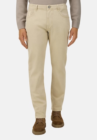 Boggi Milano Regular Jeans in Beige: front
