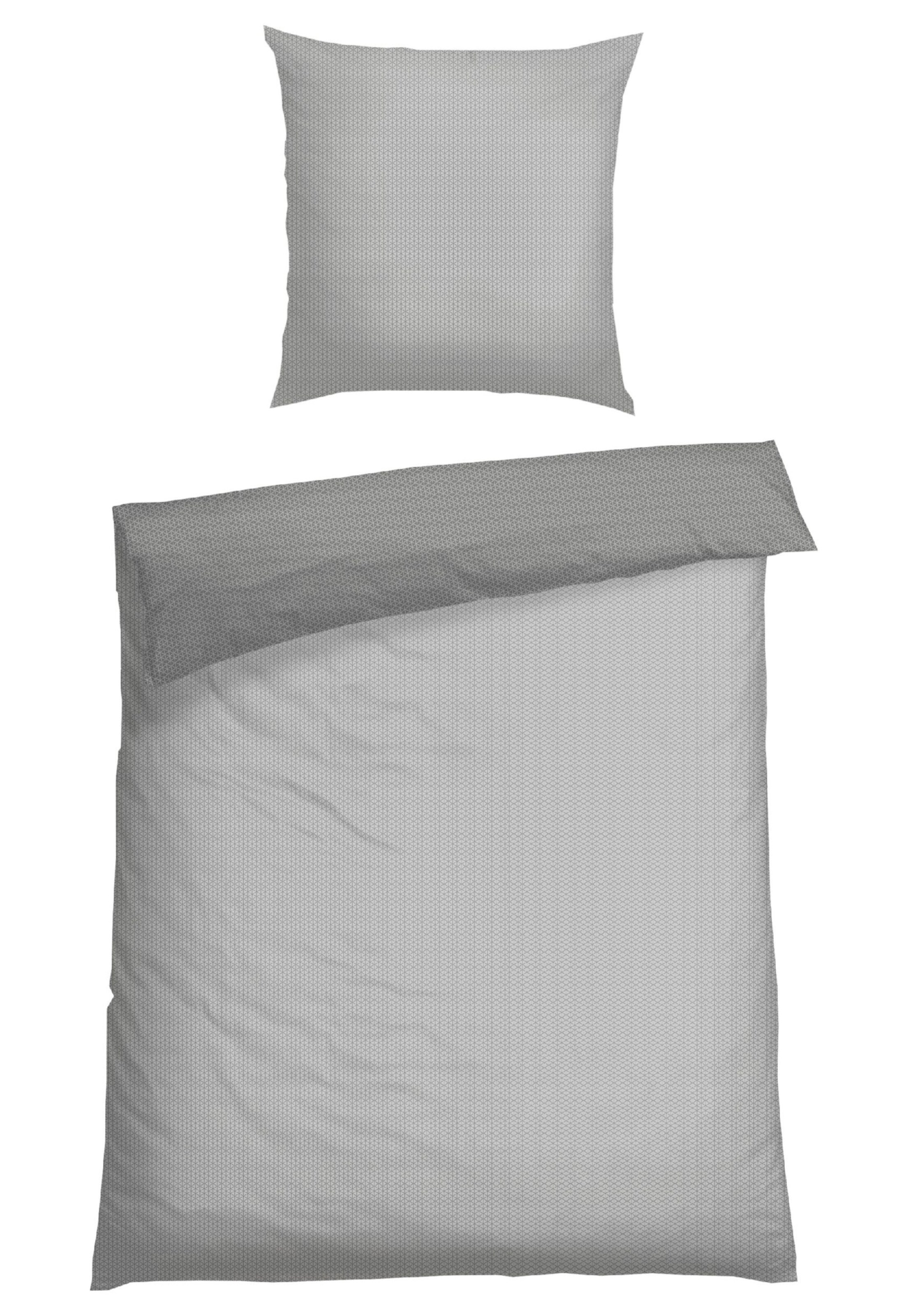 SCHIESSER Dekbedovertrek 'Palma' in Grijs: voorkant