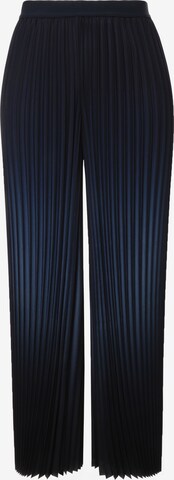 Ulla Popken Wide leg Broek in Blauw: voorkant