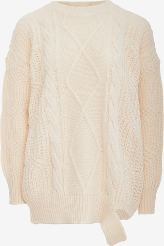 YASANNA Sweater in White: front