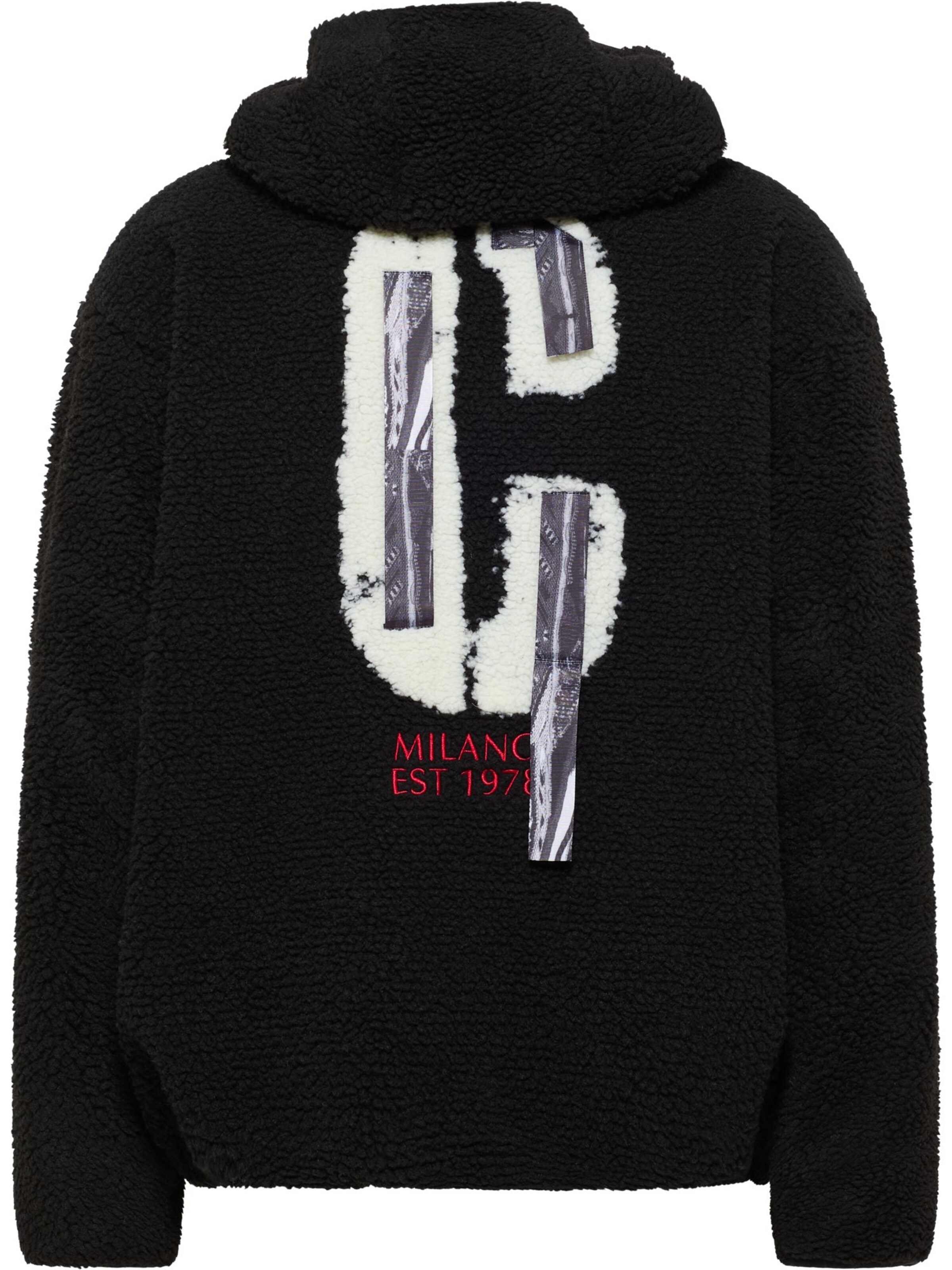 Carlo Colucci Fleecejacke in Schwarz