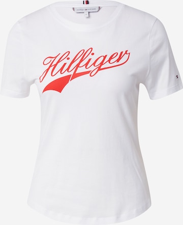 T-shirt TOMMY HILFIGER en blanc : devant