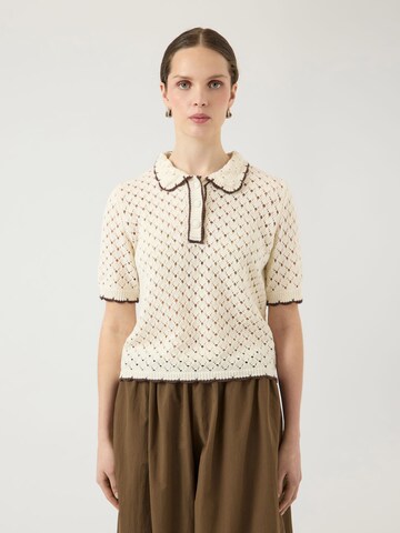 YAS - Camiseta en beige: frente