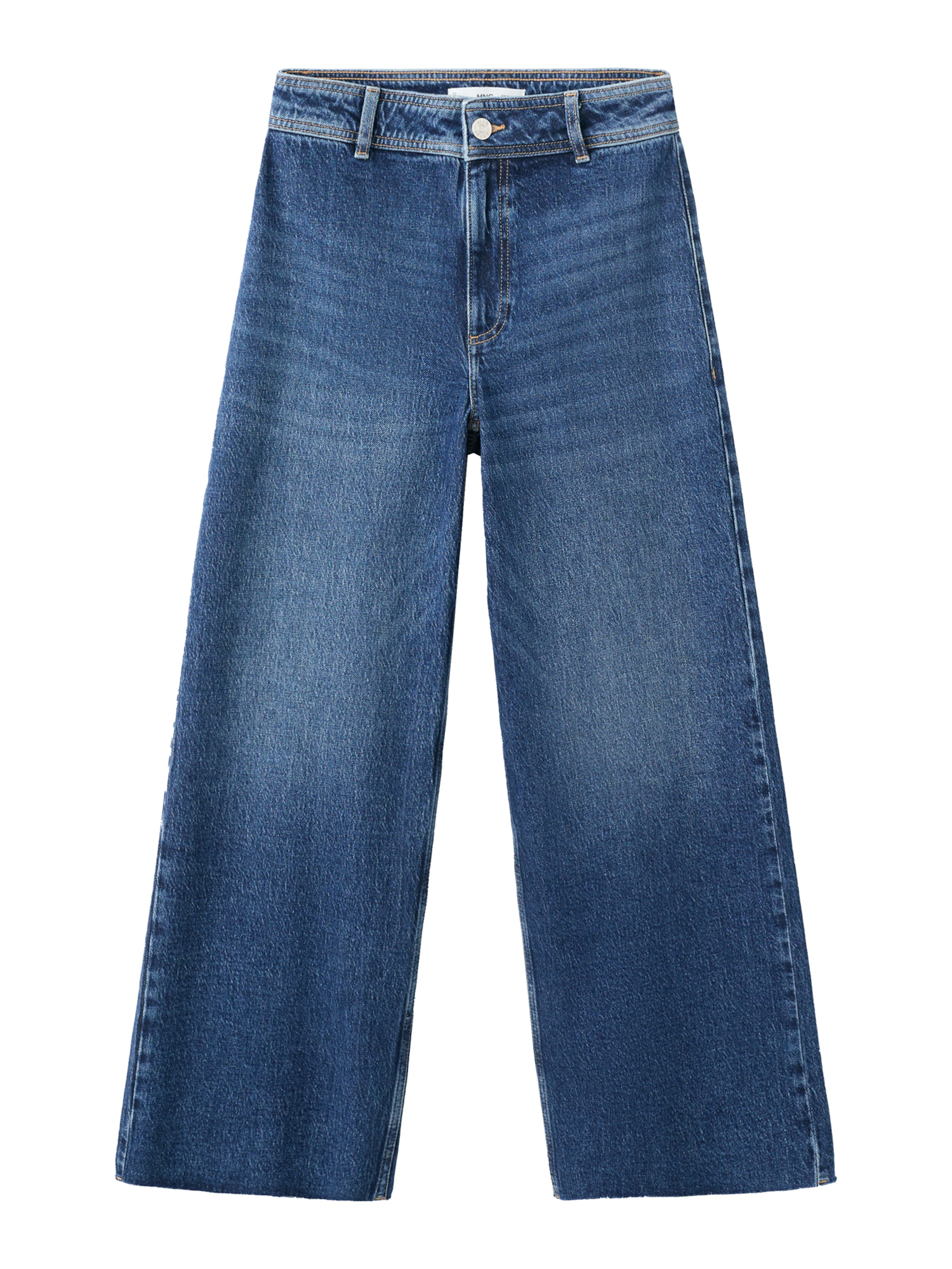 Largi Jeans 'CATHERIN' de la MANGO pe albastru: față