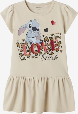 NAME IT Dress 'Stitch' in Beige: front