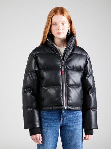 Tommy Jeans Jacke 'REMASTERED ALASKA' in Schwarz: predná strana