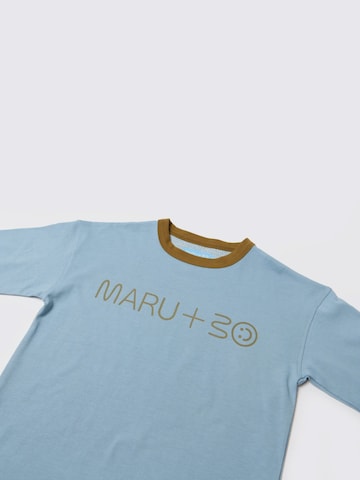 Maru + Bo Shirt 'BASIC HEAVY-WEIGHT LOGO T-SHIRT' in Blue