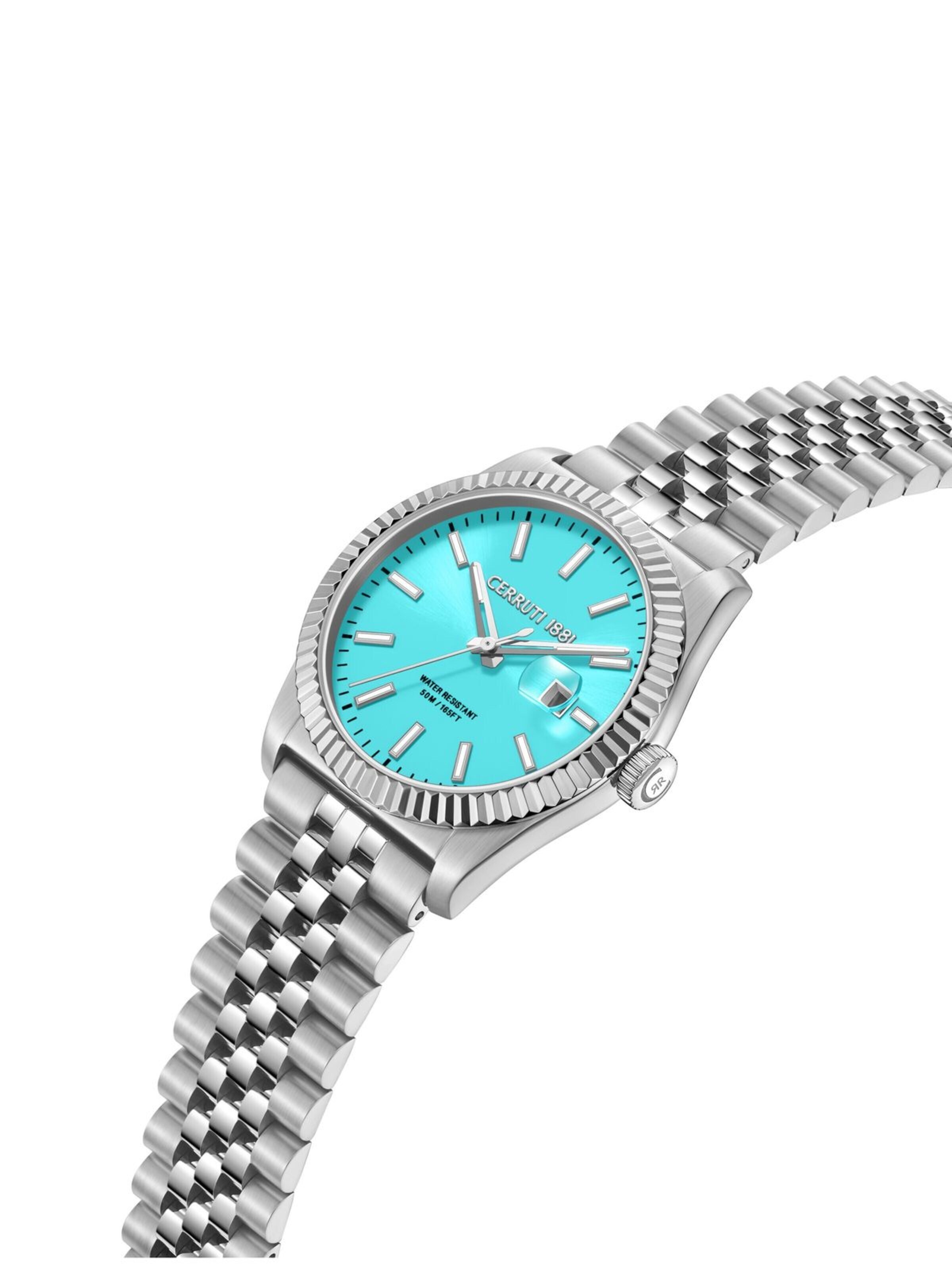 CERRUTI 1881 Zegarek analogowy 'Date watch Chienti' w kolorze srebrny