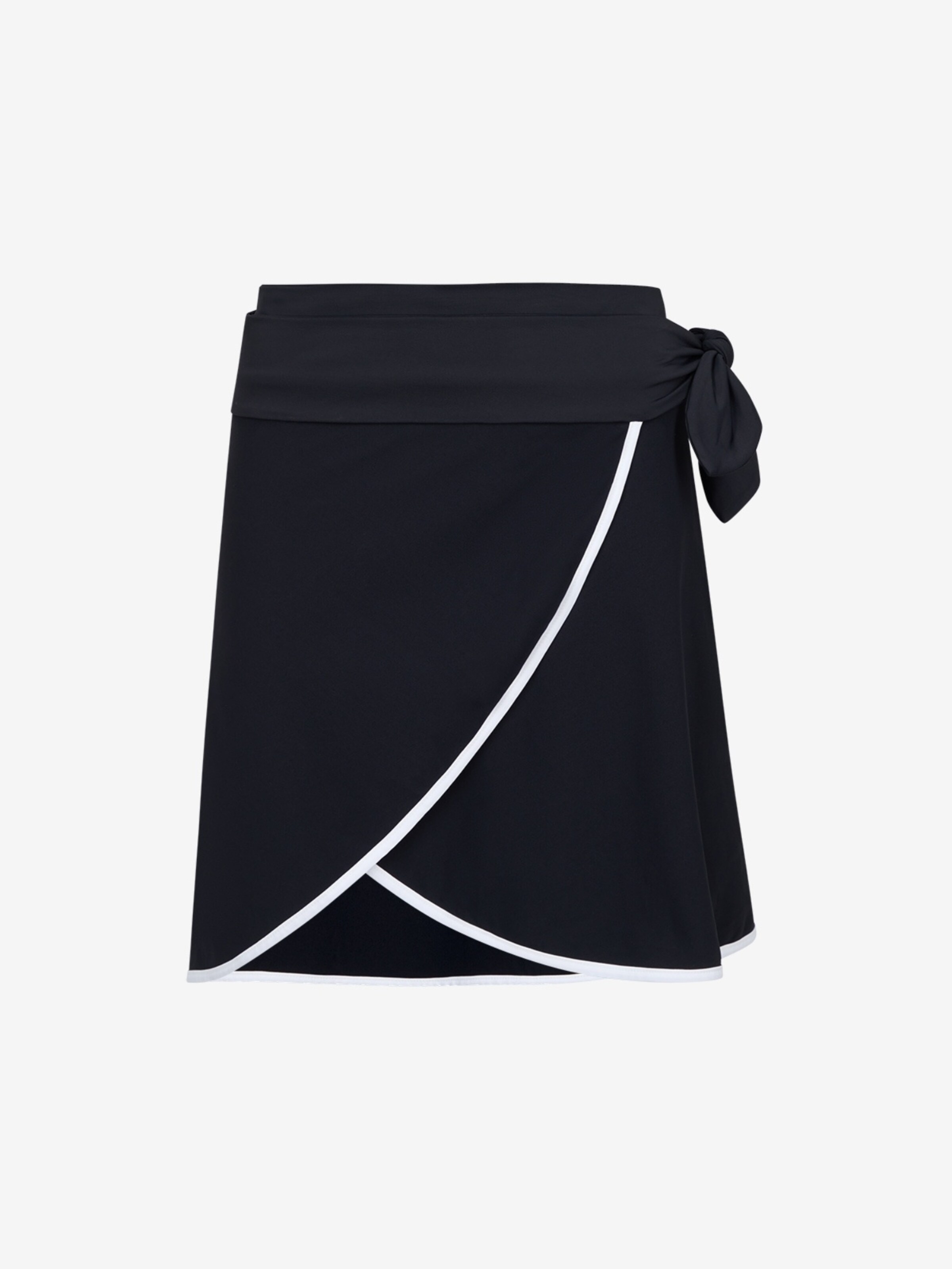 Jupe 'Wrap' WALLIEN en noir : devant