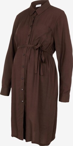 MAMALICIOUS Shirt dress 'ERCUR' in Brown: front