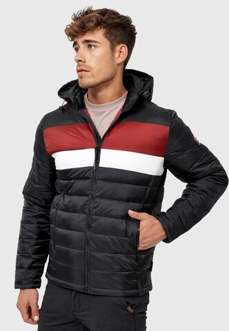 INDICODE JEANS Winterjas 'Hampshire' in Zwart