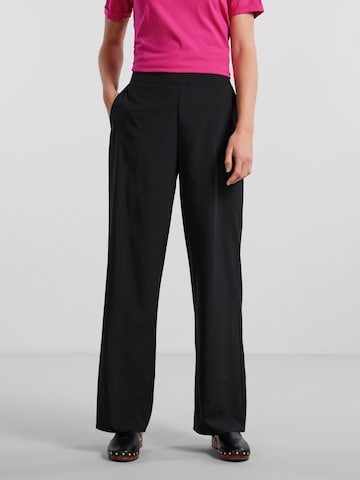 PIECES Regular Trousers 'GURLA' in Black: front