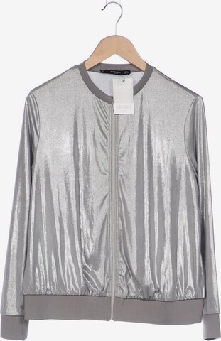 MANGO Sweatshirt & Zip-Up Hoodie in S in Silver: front