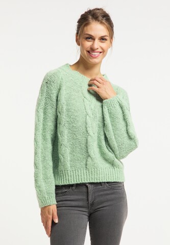 Pull-over Usha en vert : devant