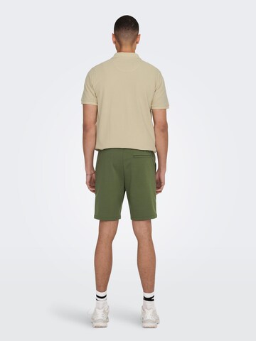 Only & Sons Regular Shorts 'Linus' in Grün