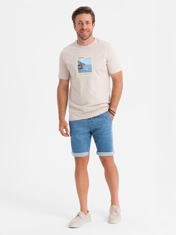 Ombre Regular Jeans in Blauw