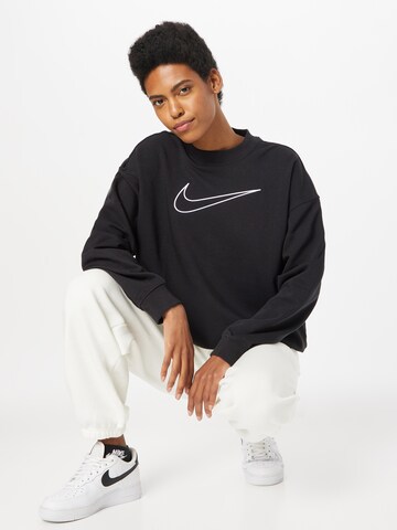 NIKE Athletic Sweatshirt in Black