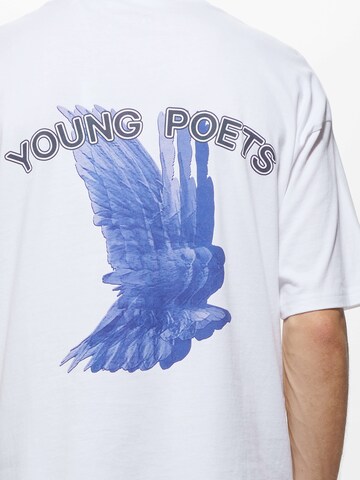 Young Poets Shirt 'Blurry Yoricko' in White