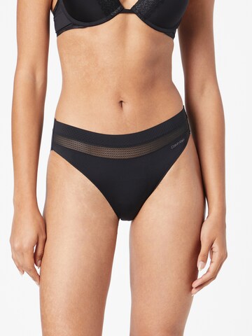 juoda Calvin Klein Underwear Standartinis Moteriškos kelnaitės: priekis