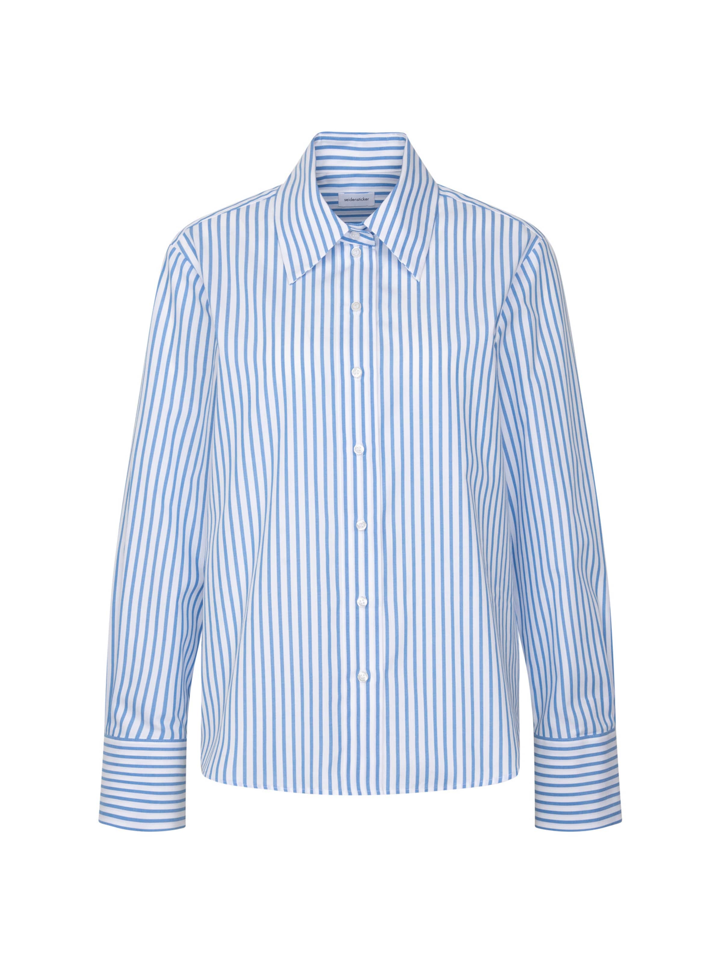 SEIDENSTICKER Blouse in XS in Light blue / White, Item view