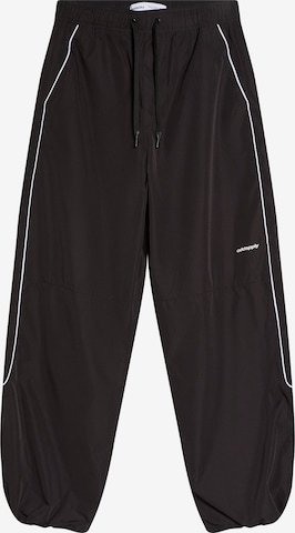 Bershka Loosefit Bukser i sort: forside