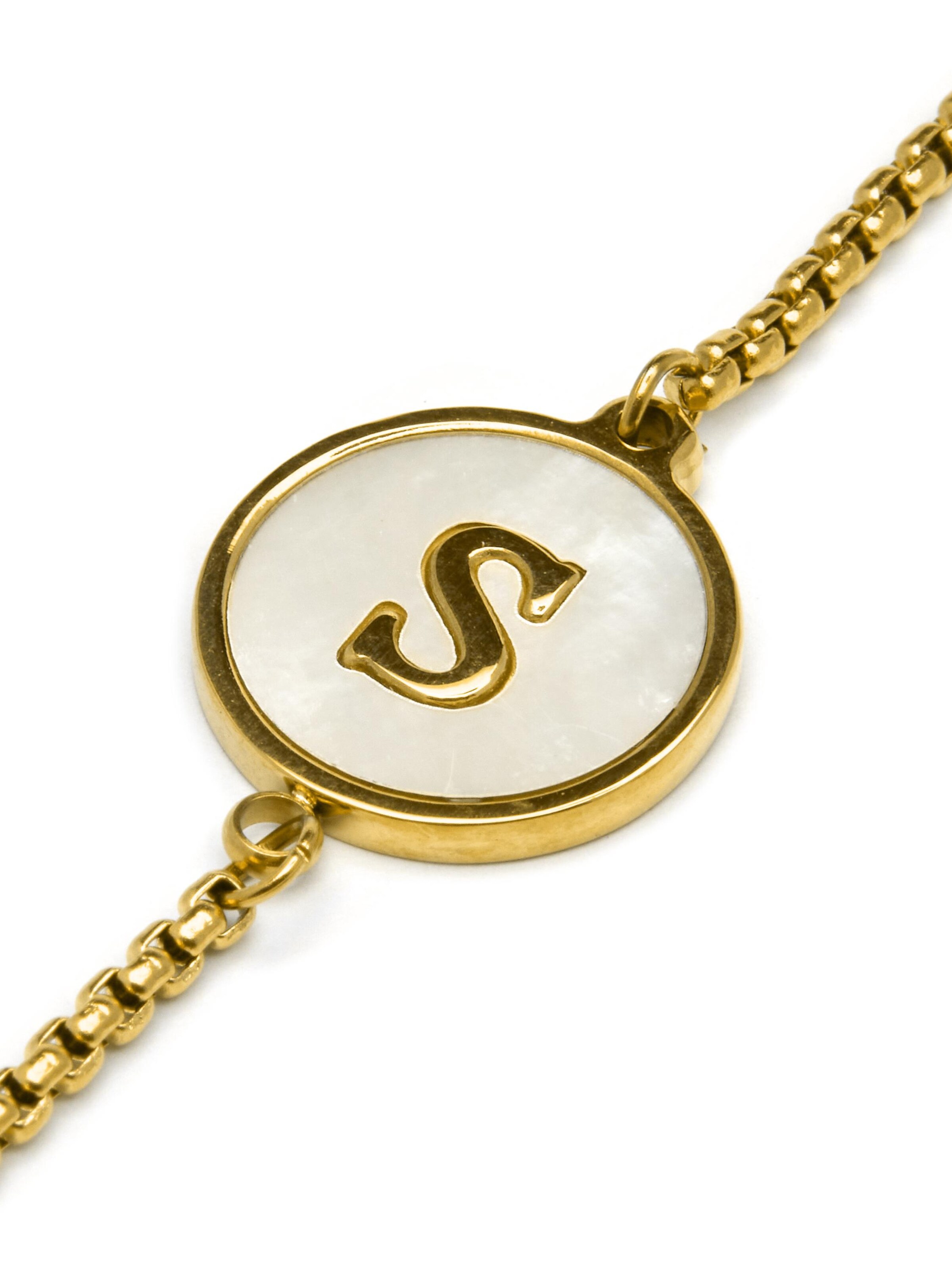 Luxenter - Pulsera 'Alphabet' en oro