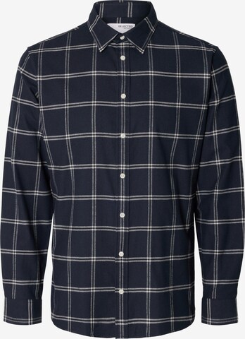 Chemise 'Owen' SELECTED HOMME en bleu : devant