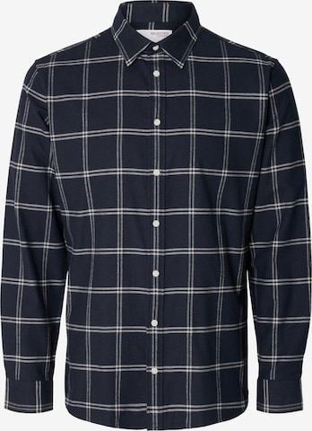 SELECTED HOMME Regular fit Button Up Shirt 'Owen' in Blue: front