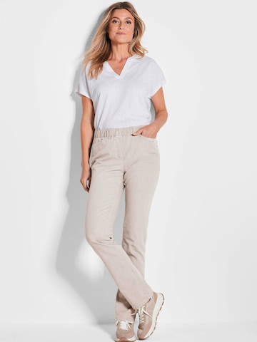 Goldner Regular Jeans 'LOUISA' in Beige
