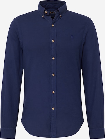 Polo Ralph Lauren - Ajuste estrecho Camisa en azul: frente