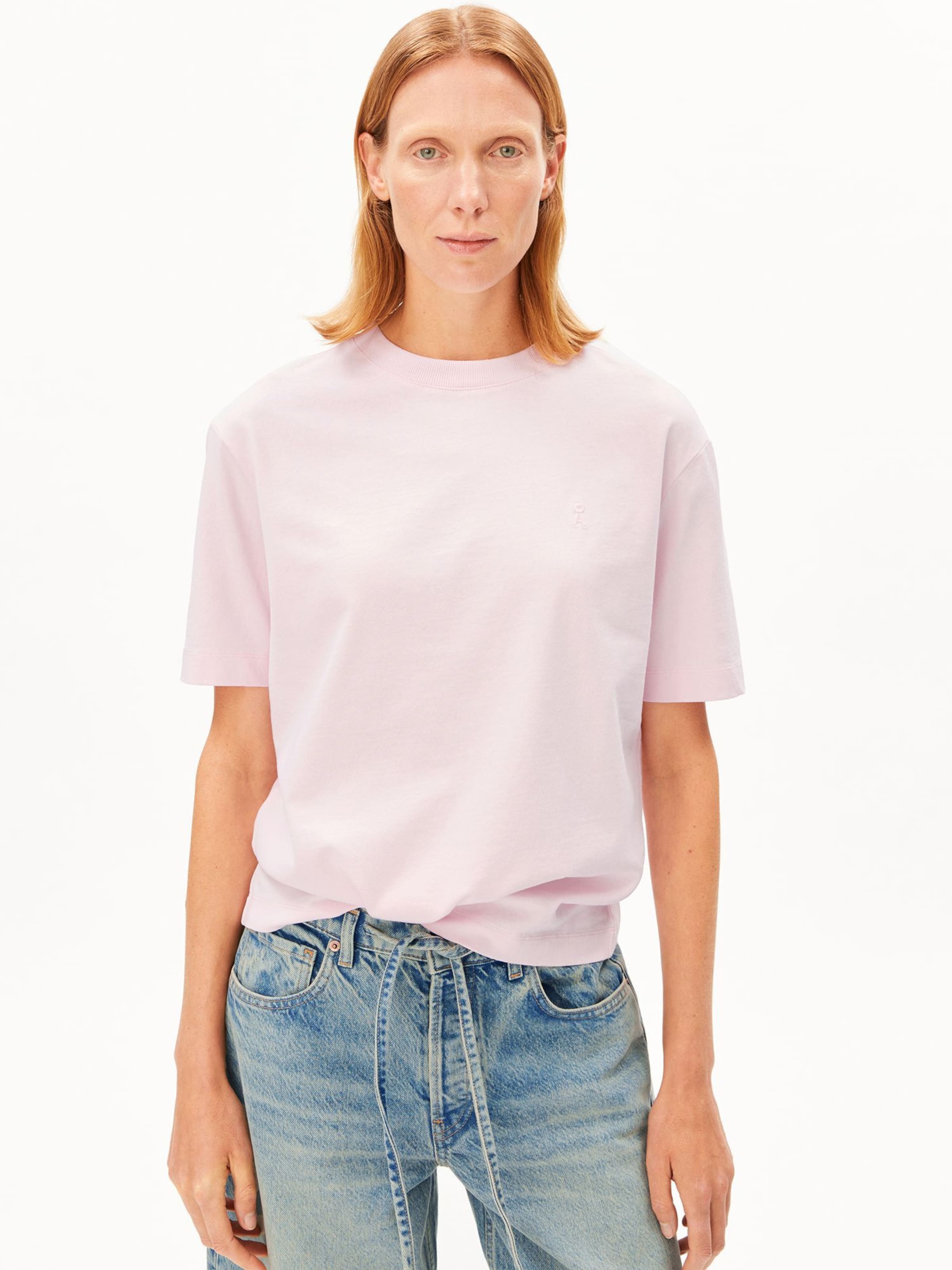 ARMEDANGELS Shirt in Roze: voorkant