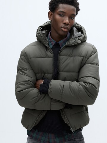 Pull&Bear Átmeneti dzseki - szürke: elől