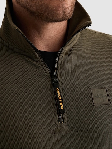 PME Legend Sweatshirt 'Sweatshirt with half-zip and flight pocket' in Green