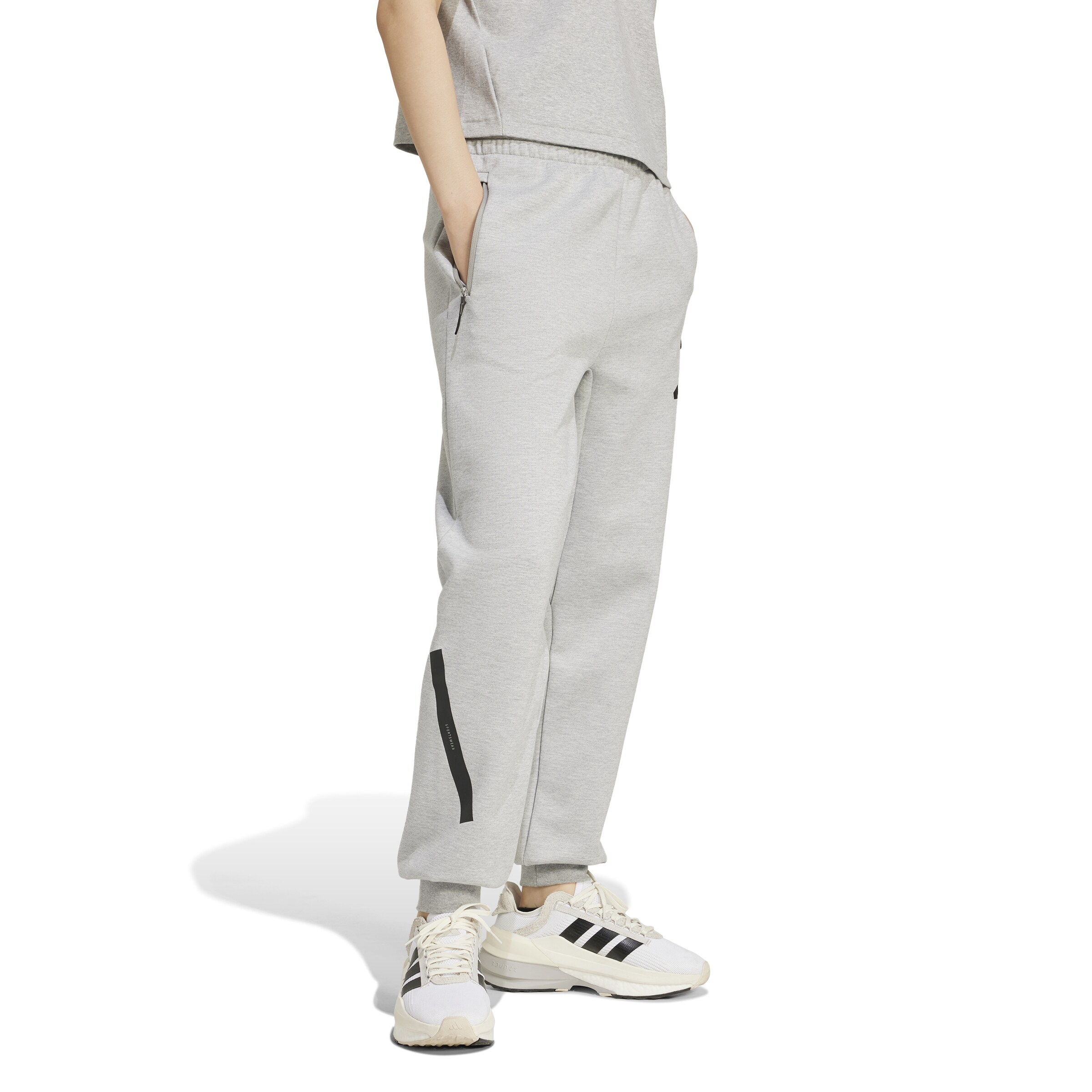 Effilé Pantalon de sport 'Z.N.E.' ADIDAS SPORTSWEAR en gris